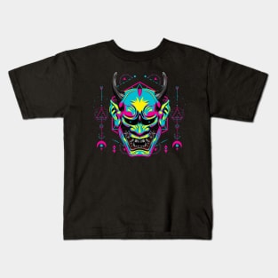 hanya mask japan popart Kids T-Shirt